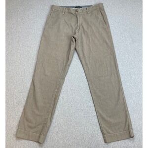 Banana Republic Pants Mens 31 x 32 Hopsack 100% Cotton‎ Straight Fit Flat Front